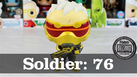 Overwatch Soldier 76 Gold Blizzard Exclusive Funko Pop