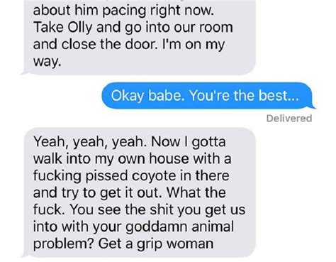 Husband Freaks Out When Wife Texts Photos Of Their New “adopted Coyote” Tettybetty