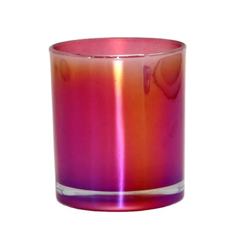 Wholesale Iridescent Glass Candle Jar For Candle Making High Quality Glass Candle Jar Glass