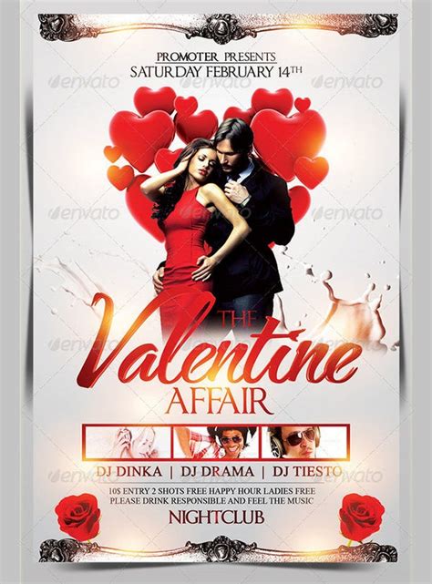 60 Fabulous Psd Valentine Flyer Templates Word Publisher Free