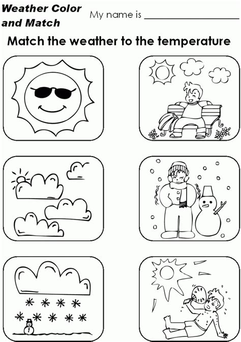 Kindergarten Weather Worksheet | Printable Worksheets and Activities