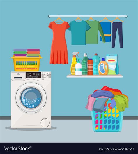 Laundry Room Service Royalty Free Vector Image