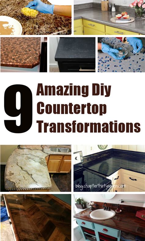 So many great ideas out there. 9 Amazing Diy Kitchen Countertop Ideas | DIY Home Sweet Home
