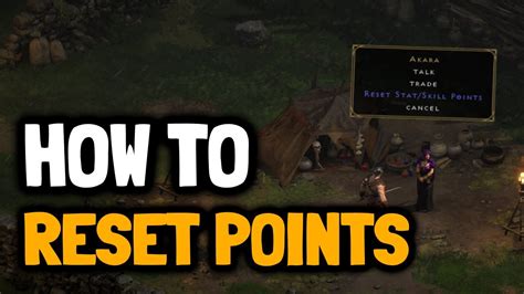 Reset Attributes And Skill Points Diablo 2 Ressurected Youtube