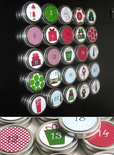 Magnetic Tins Reusable Heres Yet Another Very Quick Advent Calendar