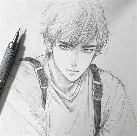 Anime boy drawing pencil sketch colorful realistic art images. 1001 + ideas on how to draw anime - tutorials + pictures ...