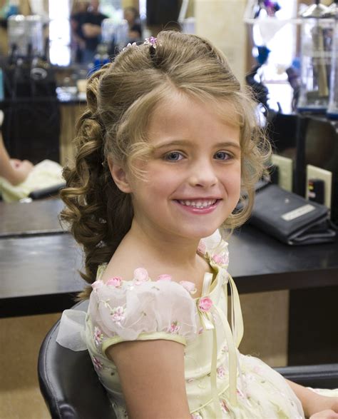 This hairstyle implies the use of flowers. Pin by The Mane Attraction Hair Studi on Children's Hair ...