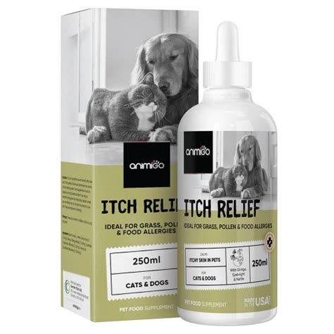 Itch Relief For Cats And Dogs 250ml Natural Allergy Solution Animigo