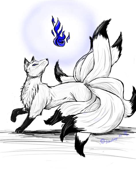 Commission 9 Tail Fox By Dawnleopardess On Deviantart