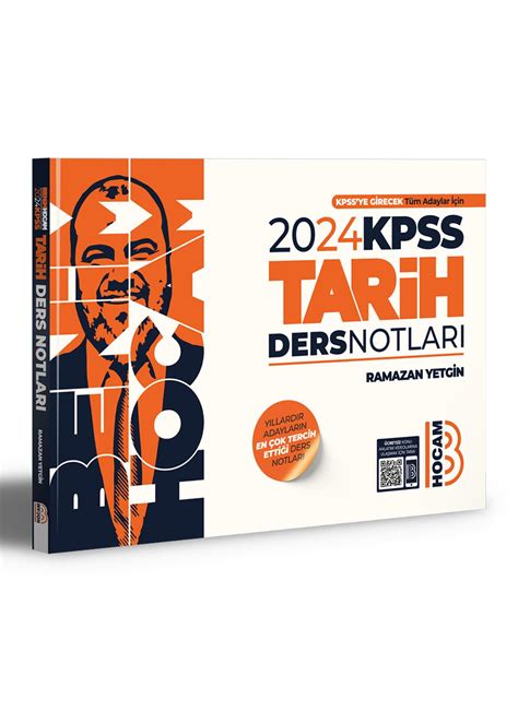 2024 KPSS Tarih Ders Notları Benim Hocam Yayınları Kpss Soru Bankası