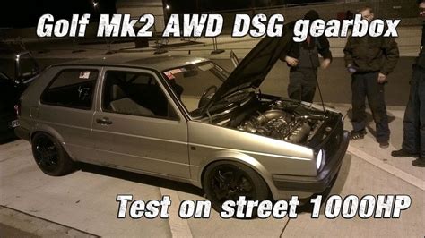 16vampir Golf Mk2 Awd Dsg Test On Street 45bar Boost 2012 Youtube