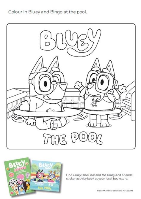 Bluey Baby Race Baby Bluey Colouring Book Page Abc Kids Images