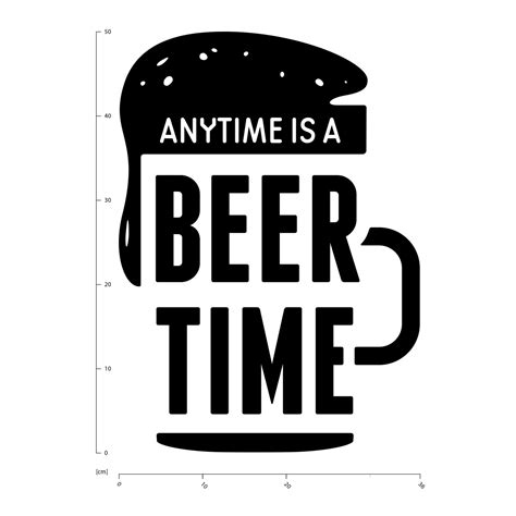 Anytime Is Beer Time Alcohol Quote Wall Decal Sticker Ws 46168 Ebay