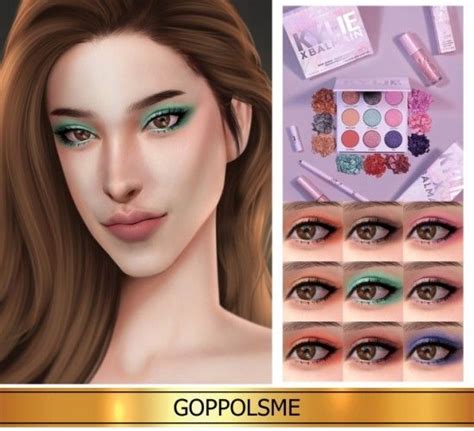Gpme Gold Palette Kyshadow By Goppols Me For The Sims 4 Sims 4 Cas