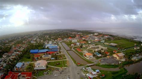 Guyana Anna Regina Town On The Essequibo Coast Aerial View Youtube