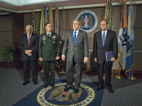 President George W Bush Vice President Dick Cheney Nsa Director Lieutenant General Keith B