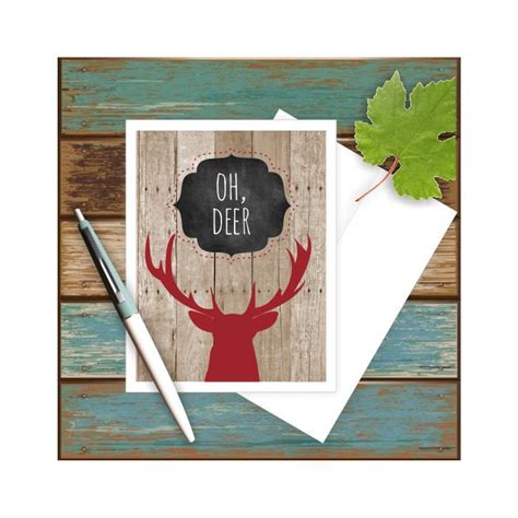 Oh Deer Get Well Card Thinking Of You Encouragement Card