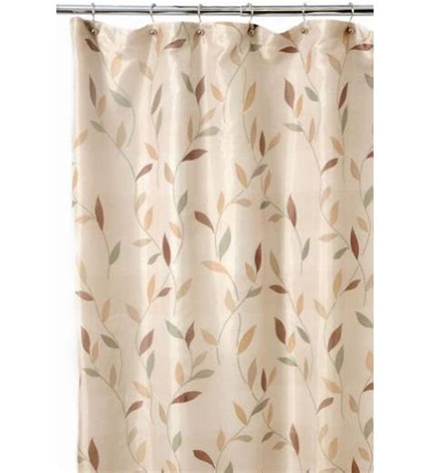 Leafy Pattern Polyester Shower Curtain Plow And Hearth