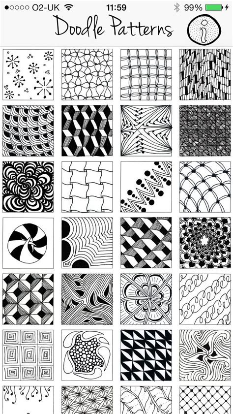 Huge collection of graphic resource for designer include: Doodle Patterns | Doodle patterns, Zentangle patterns ...