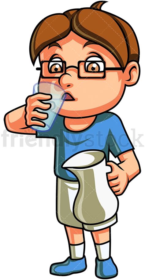 Kids Drinking Water Cartoon Free Download Vector Psd And Stock Image