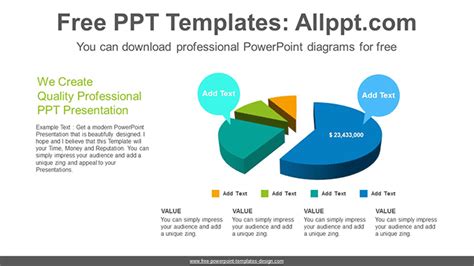 3d Pie Chart Powerpoint Diagram Template Slidesgo Templates