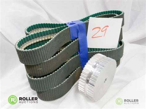 Brecoflex Timing Belts Tank Tread Belts With Pulley Roller Auctions