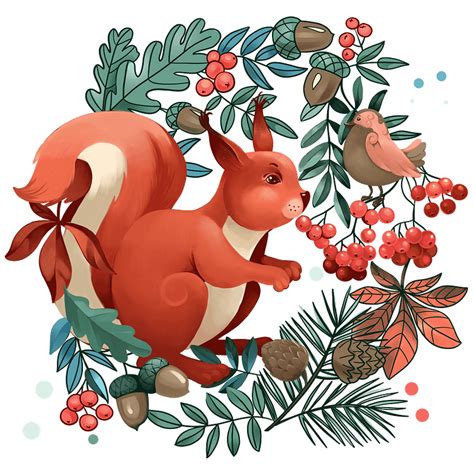 Squirrel In The Forest Clipart Free Download Transparent Png Creazilla