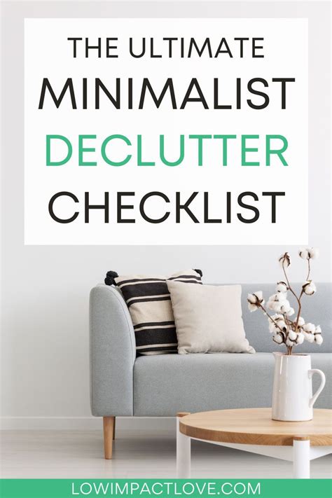 Minimalist Decluttering Checklist Declutter Your Life Today