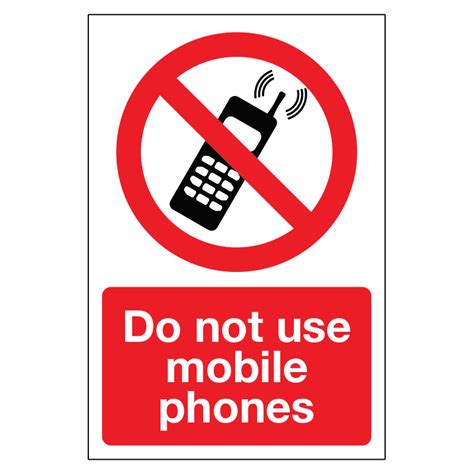 Do Not Use Mobile Phones Sign Bcs Group