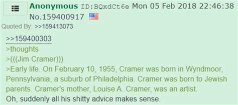 Jim Cramers Early Life Early Life Wikipedia Section Know Your Meme