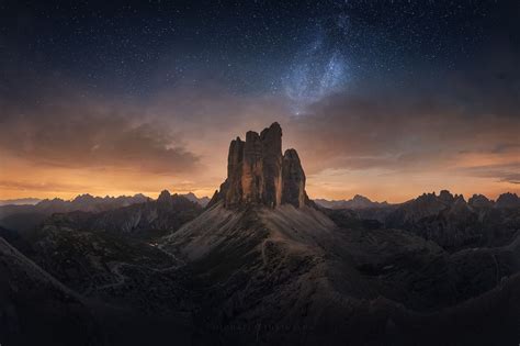 Photo Story Of The Week The Milky Way Over The Dolomites Dolomites