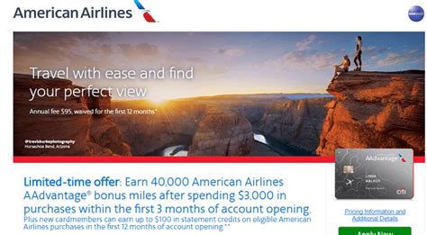 Check spelling or type a new query. Citi / AAdvantage Platinum Select World Elite MasterCard - 40,000 Miles + $100 Statement Credit ...