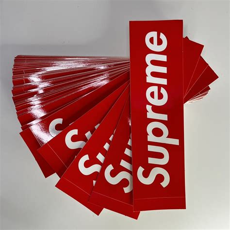 Supreme Supreme Box Logo Sticker Red Lot Of 94 Grailed