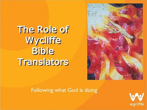 Introduction To Wycliffe Bible Translators