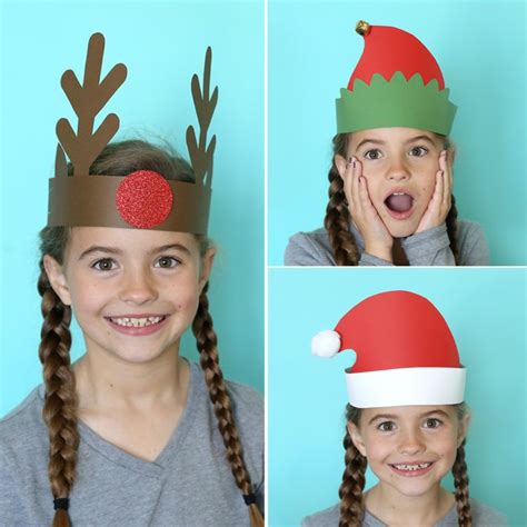 Santa Elf Reindeer Headbands Easy Christmas Craft For Kids Its