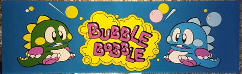 Bubble Bobble A Arcade Marquee 26 X 8 Arcade Marquee Dot Com
