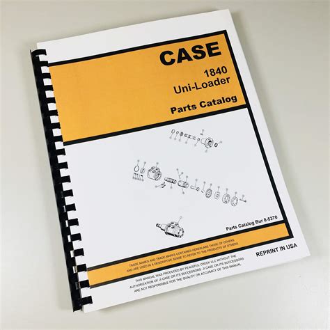 Buy Case 1840 Uni Loader Parts Manual Catalog Skid Steer Assembly