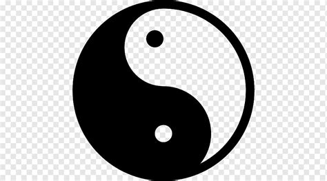 Yin And Yang Stencil Tai Chi Symbol Symbol Monochrome Kung Fu