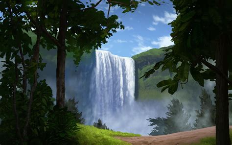 Waterfall Hd Wallpaper Background Image 1920x1200 Id