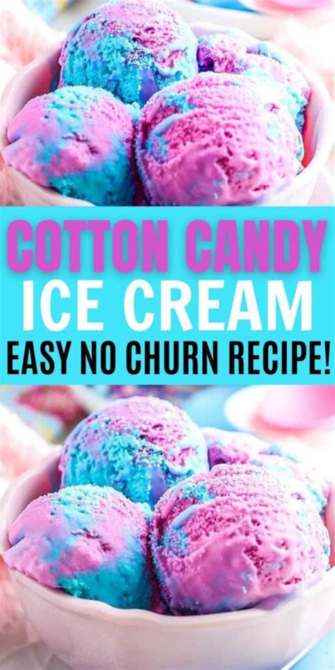 Cotton Candy Ice Cream Video Homemade Ice Cream Recipe
