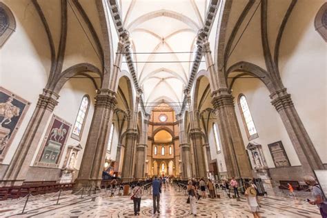 Inside The Cathedral Of Santa Maria Del Fiore Or Cattedrale Di Santa