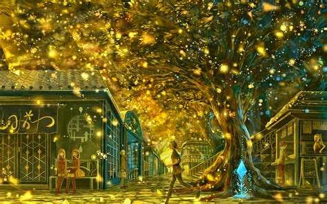 Magic Fantasy Lights Carnival Festival Tree Wallpapers