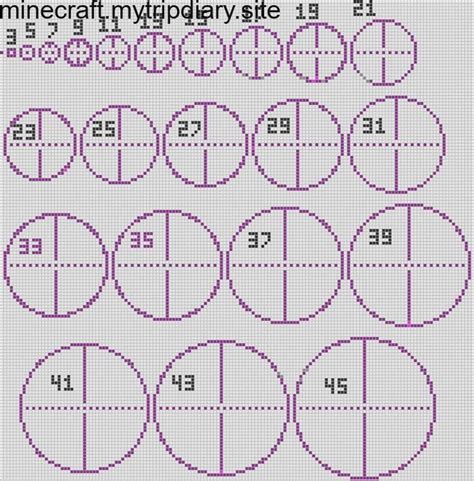 Blocky shapes, such as squares and rectangles, are relatively easy to make in minecraft, because of the fact that the world is made up of square blocks. Circle Chart | Minecraft circles, Minecraft crafts ...