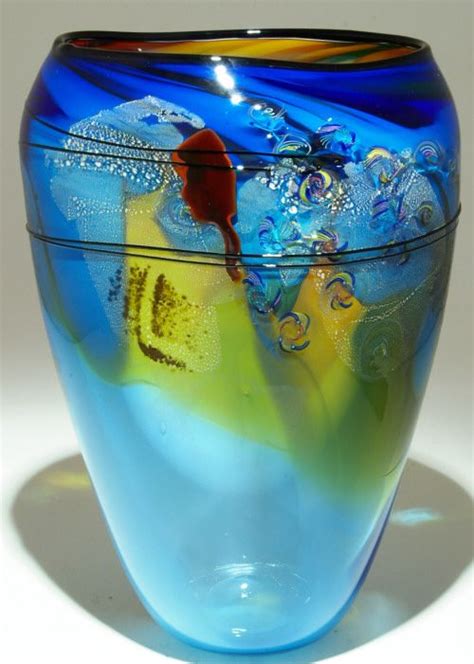 Art Glass Vase From Kela S A Glass Gallery On Kauaii Glass Art Art Glass Vase Glass Vase