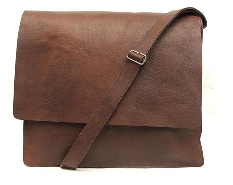 Messenger Bag Mens Brown Leather Crossbody Bag Laptop Bag Etsy