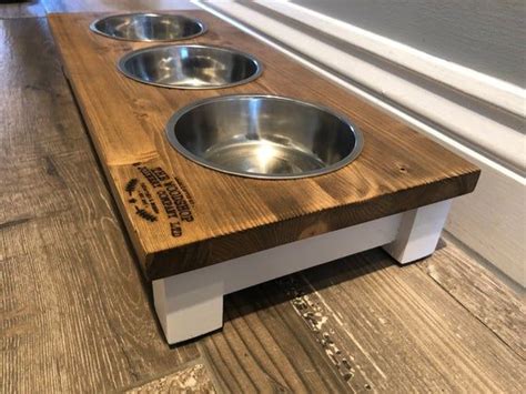 Personalised Cat Feeder Pet Feeding Table Stand Bowl Raised Etsy