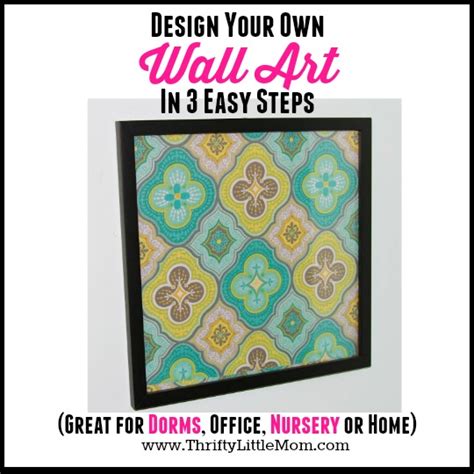 Design Your Own Wall Art In 3 Easy Steps Thrifty Little Mom