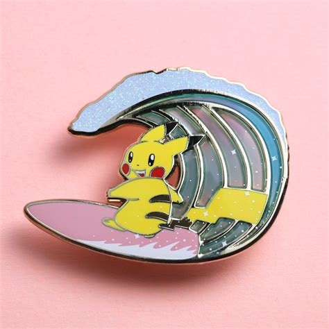 Metal Badge Manufacture Rose Gold Plated Glitter Anime Cartoon Hard Enamel Pin Soft Lapel Pin