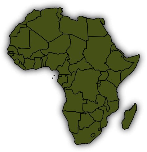 Basic Africa Map Openclipart