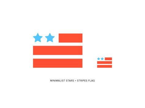 Minimalist American Flag Icon Oak Group By Jennifer Kiza Mcdonald On